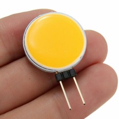 5pcs G4 LED Chip COB Light 5W DC 12V Headlight Round Lamp Cool White/Warm White