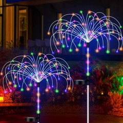 150 LED Solar Firework Lights Outdoor Waterproof Path Lawn Garden Decor Lamp