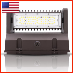 Ostek Led Wall Pack Light 40W Rotatable Adjustable 5000K 5500Lm Outdoor Area