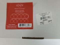 Lenox Glass Globe Led Garland 5.4 Ft Sku# 868063 New In Box