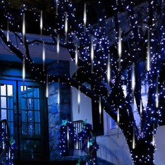 Meteor Shower Rain Lights 50cm 240LED Falling String Light Hanukkah Garden Decor