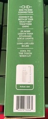 Holiday Time 200-Count Cool White LED High-Density Icicle Lights white wire