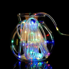 Solar Rope Lights Outdoor Waterproof LED PVC Tube Blue Fairy String Light Garden