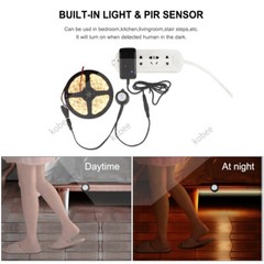 Motion Sensor LED Strip Light 12V Bed Light with Automatic Turn Off Timer Light