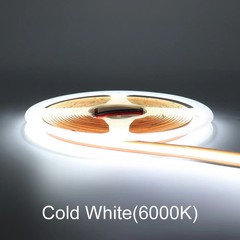 Free Cut FCOB LED Strip 24V 12V DC 8mm RA 90+ Dimmable Flexible 528LEDs