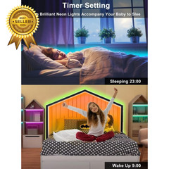 50FT RGB Neon Rope Lights, Outdoor Led Strip Lights Waterproof IP67 with Remote