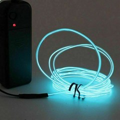 1M-5M Neon LED Light Glow EL Wire String Strip DIY Rope Tube Car Party Bar Decor