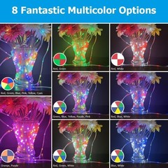 Outdoor Rope Light 100ft Waterproof Color Changing String Lights RGB