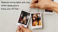 Photo Clip String Lights 17Ft – 50 LED Fairy String Lights with 50 Clear Clips f