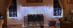 Curtain String Fairy Lights in 300 lights 10’x10′ remote controlled
