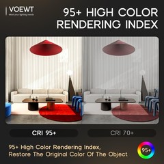 COB LED Strip Lights Daylight White 6000K,16.4ft 24V High CRI 95Ra+ Super Bri…