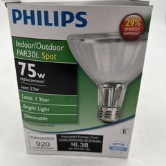 BRAND NEW!! (3) Pack Philips 75w Dimmable Led Bulb Par30L Spot 53W 920