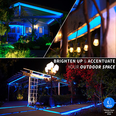 1/2″ Thick LED Rope Light 8 Mode Connectable Waterproof Ourdoor 10′-150’ft ETL