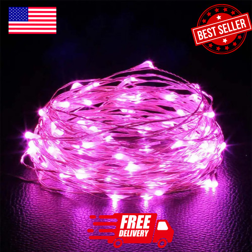 LED Fairy String Lights Copper Wire Battery Powered Bedroom Garden Party Decor