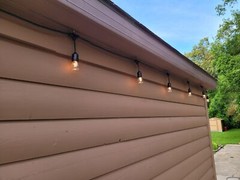 30 Pack S14 Outdoor String Light Bulbs Set 120V 11W Clear Outdoor Patio Vintage