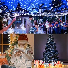 Solar String Lights Outdoor Waterproof Fairy Party Christmas Lamp Garden Decor