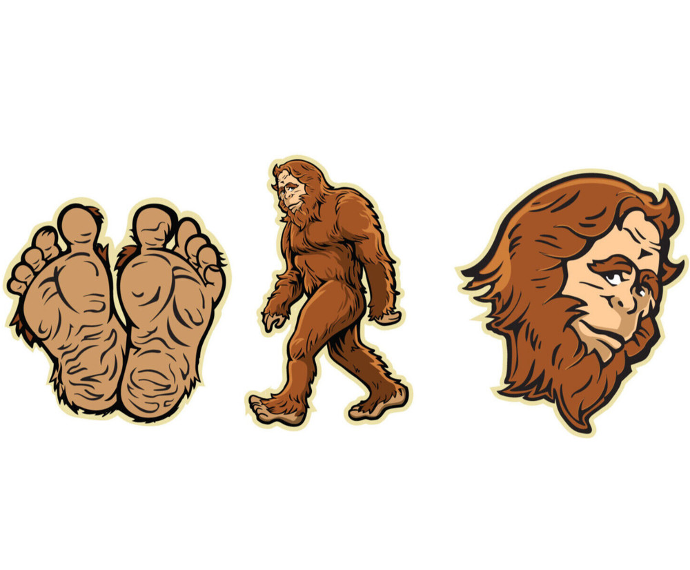 Bigfoot String Lights 10.5 ft LED USB 20-light set camping kids decor sasquatch