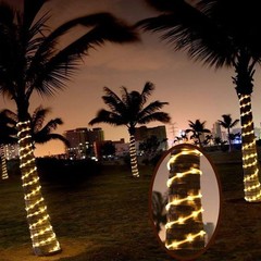 39FT Solar Rope Lights Outdoor Waterproof LED Garden Fairy Light PVC Tube Light