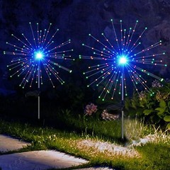 150 LED Solar Firework Lights Outdoor Waterproof Path Lawn Garden Decor Lamp