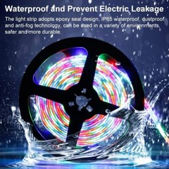 Upgraded Solar LED Strip Flexible Lights 8 Lights Mode Waterproof Outdoor Decor