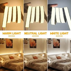 Ultra Bright COB LED Strip 5 Rows High Density 1600LED/M Flexible Adhesive Tape