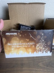 JMEXSUSS 66ft 200 LED Blue Connectable String Lights Plug in Set Of 2 Boxes
