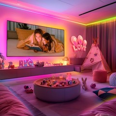 Neon Rope Lights, 50FT IC+RGB LED Strip Lights, App+Remote(2 Rolls of 32.8FT)