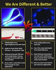 Led Strip Lights for Cars, 30CM Waterproof Car Underglow Lights 12 inch Blue