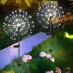 150 LED Solar Firework Lights Outdoor Waterproof Path Lawn Garden Decor Lamp