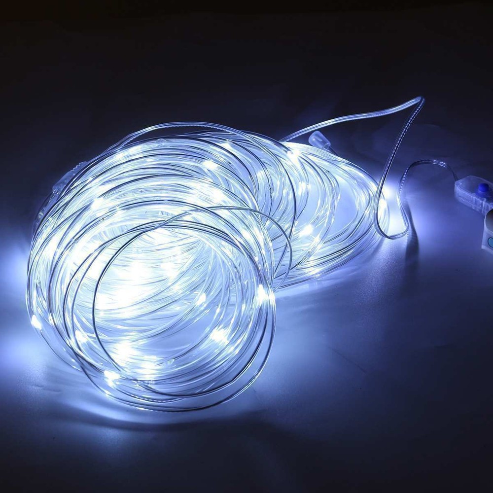 33ft 100 LED Strip Rope Light Tube String Outdoor Garden Party Decoration Lights