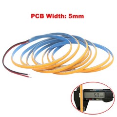 12V COB LED Strip 3/5/8mm Tape Lights Bedroom Kitchen Under Cabinet Home Decor
