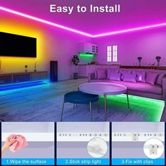 5M 300 LED Strip Lights 3528 5050 SMD RGB Ribbon Tape Roll Waterproof DC 12V