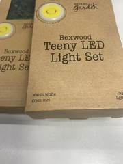 Boxwood Vines with Fairy Lights Battery Operated 30 Lights Warm White 10ft (x3)