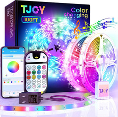 90Ft Kids Bluetooth LED Strip Lighting, Color Changing Lights for Bedroom, Music