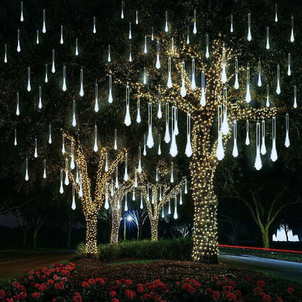 New Upgraded Meteor Shower Rain Lights 50cm 10 Tubes 540 LED Rain Drop Christmas