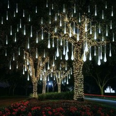 New Upgraded Meteor Shower Rain Lights 50cm 10 Tubes 540 LED Rain Drop Christmas
