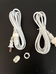 TWO. 2-Wire 1/2″ Rope Light 6′ Power Cords