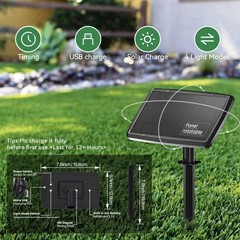 200FT Solar String Lights ST38 LED Outdoor Waterproof Patio Garden Bulb Lights