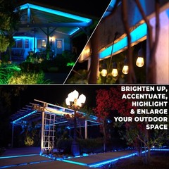 Assorted Sizes Blue LED Rope Lighting Thick Outdoor Christmas Xmas Tree