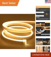 Flexible Waterproof 16.4ft LED Neon Light Strip – Perfect for Indoor & Outdoor