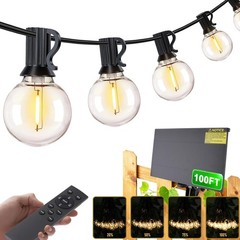Solar String Lights Outdoor, 24V Energy-Saving LED Globe Patio Lights, Waterp…