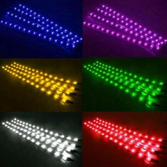5x 12V 12″ 1FT 15SMD Flexible LED Strip Light Waterproof For Car Truck Boat Cond
