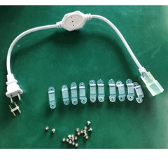16-328FT 110V 5050 LED Strip Light Outdoor Tube Waterproof LED Rope US Plug Kit