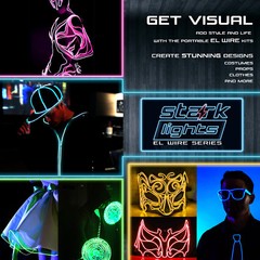 Neon LED Light Glow EL Wire + Control String Strip Rope Tube Decor – 1.3mm Thick