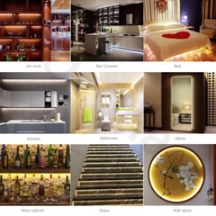 Super Thin 5mm COB LED Strip 12V 24V Flexible Dimmable LED Tape For Home Room