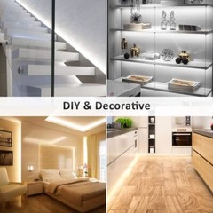 20-40ft Tunable LED Strip Light RF Control DIY Decor Super Bright Warm/Daylight