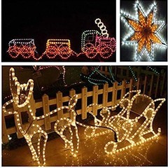 150ft LED Rope Lights Outdoor, 1080 LED Connectable and Flexible Tube Lights …