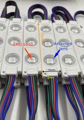 200PCS 5050 SMD RGB LED Module Kit 110FT LED Module for Storefront Window Signs