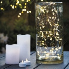 5m STARS Fairy Lights for Bedroom String USB Powered Adapter Party