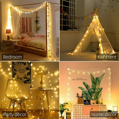 Star String Lights 10Ft 20 LED Fairy Lights Battery Operated Waterproof Indoor O